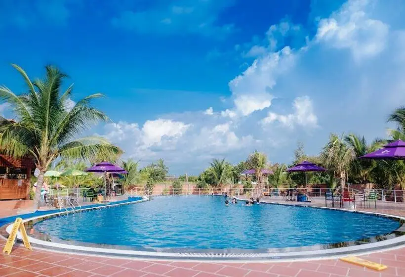 اتاق استاندارد با تخت بزرگ, Rooster Mekong Garden & Villas