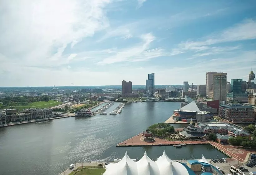 景色の見えるダブルベッドスタンダードルーム, Baltimore Marriott Waterfront