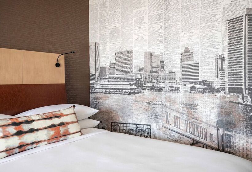 غرفه قياسيه سريرين مزدوجين, Baltimore Marriott Waterfront