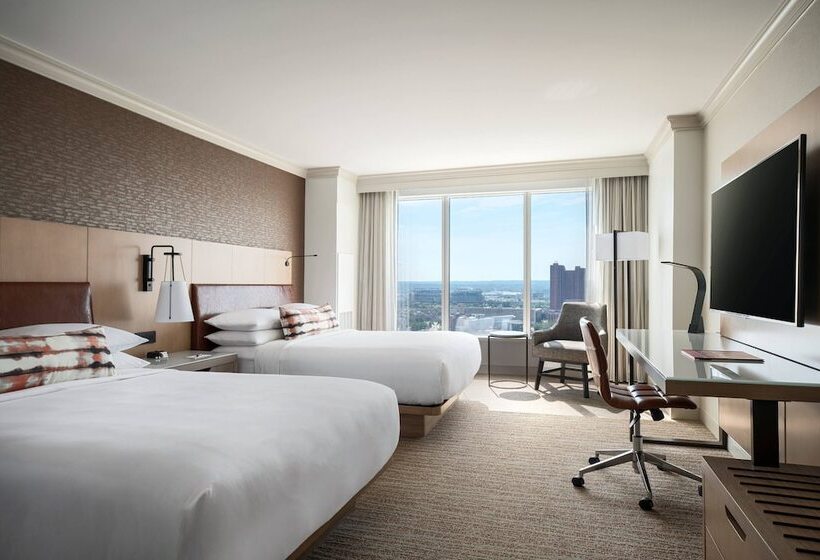 غرفه قياسيه سريرين مزدوجين, Baltimore Marriott Waterfront