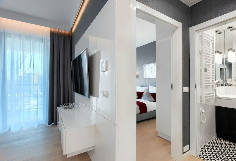 侧面带海景及1个卧室的复式公寓, Dune Resort Mielno   C