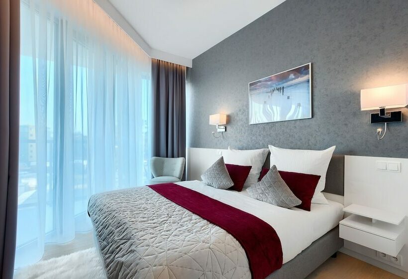 侧面带海景及1个卧室的复式公寓, Dune Resort Mielno   C