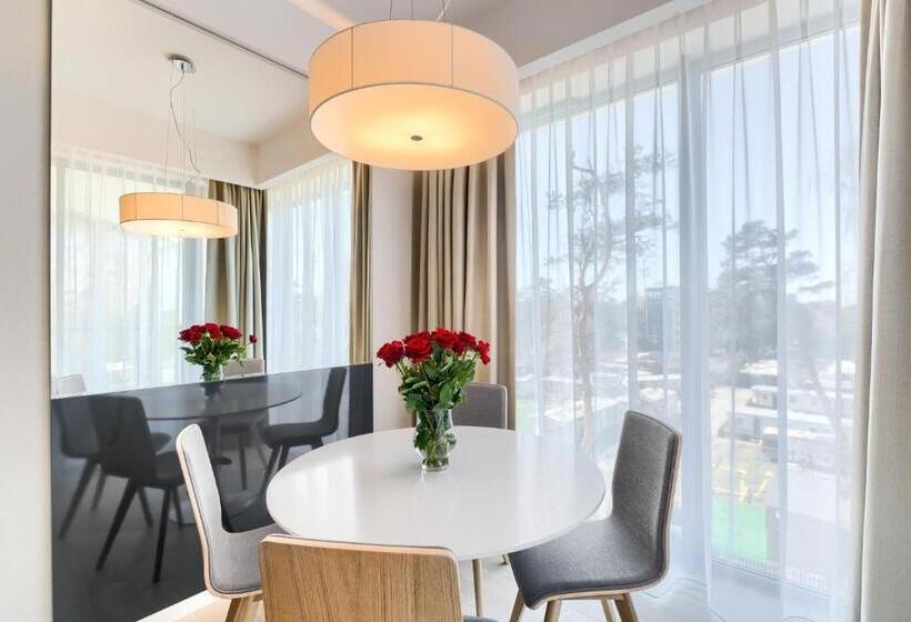 侧面带海景及1个卧室的复式公寓, Dune Resort Mielno   C