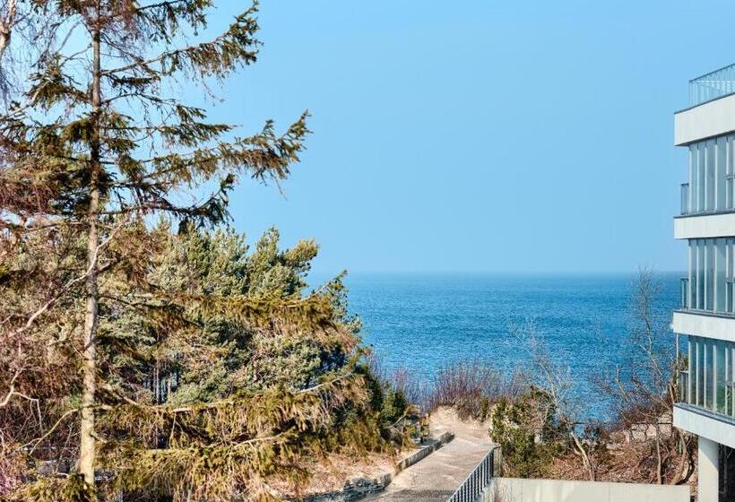 侧面带海景及1个卧室的复式公寓, Dune Resort Mielno   C