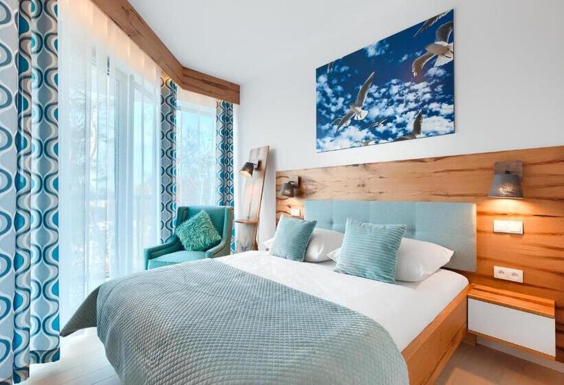 侧面带海景及1个卧室的复式公寓, Dune Resort Mielno   C