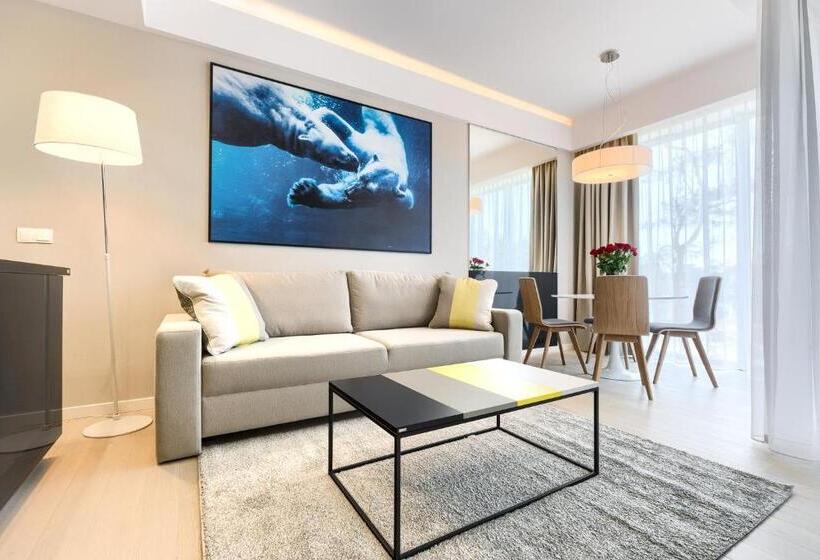 带海景及1个卧室的复式公寓, Dune Resort Mielno   C