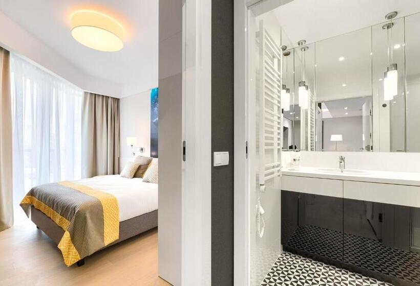 带海景及1个卧室的复式公寓, Dune Resort Mielno   C