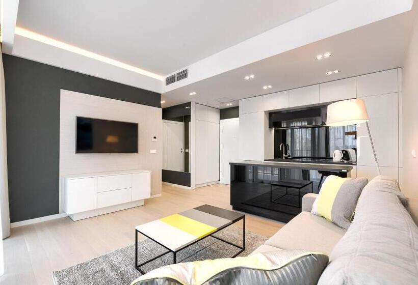 带海景及1个卧室的复式公寓, Dune Resort Mielno   C