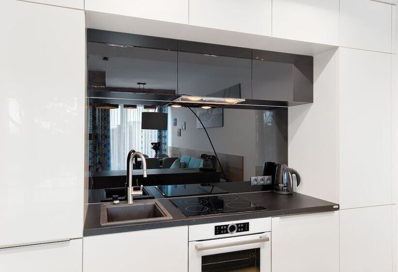 侧面带海景及1个卧室的复式公寓, Dune Resort Mielno   C