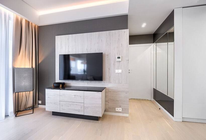 带海景及1个卧室的复式公寓, Dune Resort Mielno   C