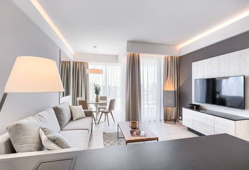 带海景及1个卧室的复式公寓, Dune Resort Mielno   C