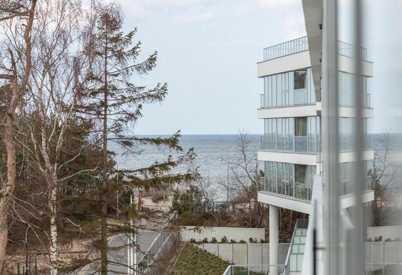 侧面带海景及1个卧室的复式公寓, Dune Resort Mielno   C