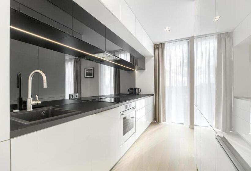 侧面带海景及1个卧室的复式公寓, Dune Resort Mielno   C