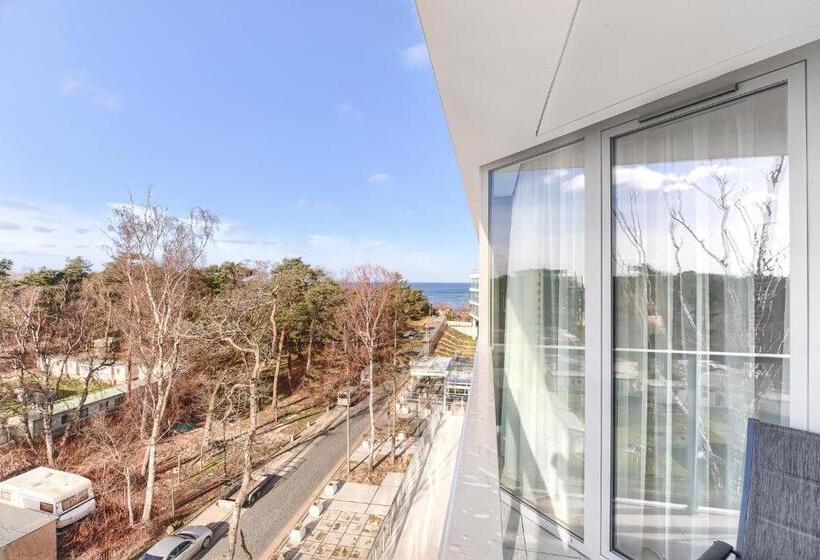 带海景及1个卧室的复式公寓, Dune Resort Mielno   C