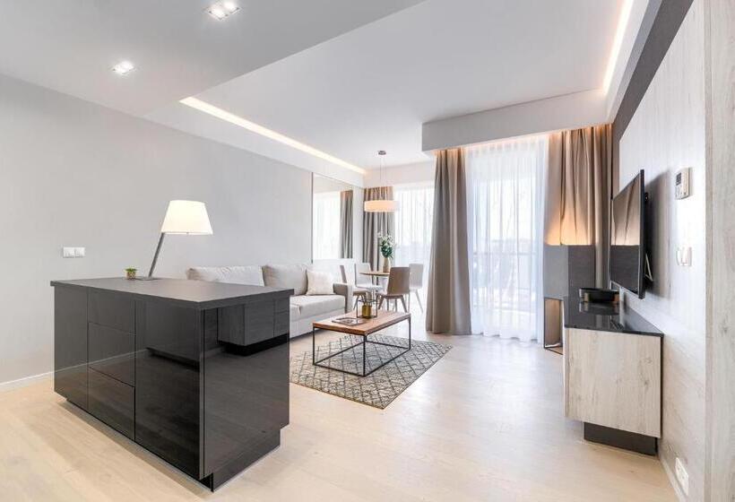 带海景及1个卧室的复式公寓, Dune Resort Mielno   C