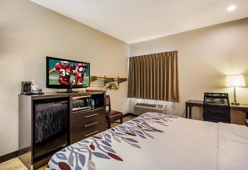 带大床的豪华间, Red Roof Inn St Louis  Troy, Il