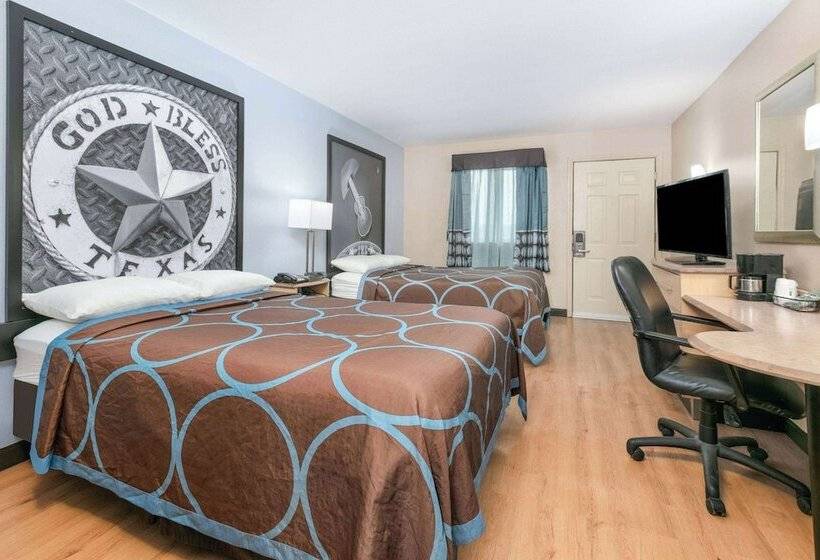 غرفه قياسيه سريرين مزدوجين, Super 8 By Wyndham New Braunfels I35