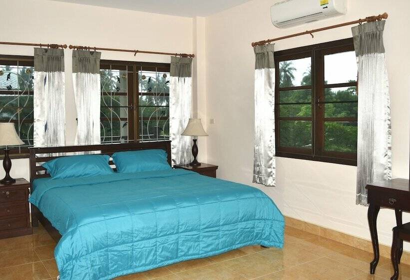 דירת דלוקס 2 חדרי שינה בצד עם נוף לים, Kate House Bangsaphan