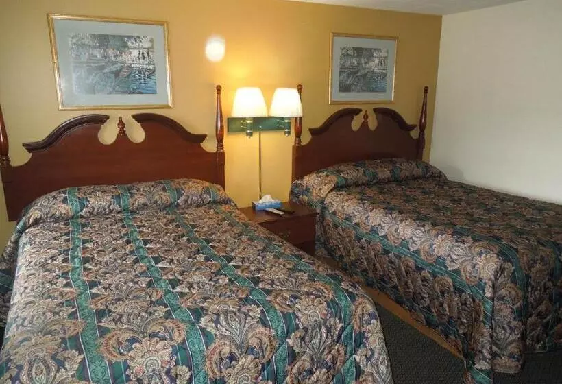 اتاق استاندارد با 2 تخت دوبل, Budget Inn Watkins Glen