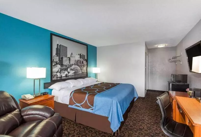 اتاق استاندارد با تخت بزرگ, Super 8 By Wyndham Belleville St. Louis Area