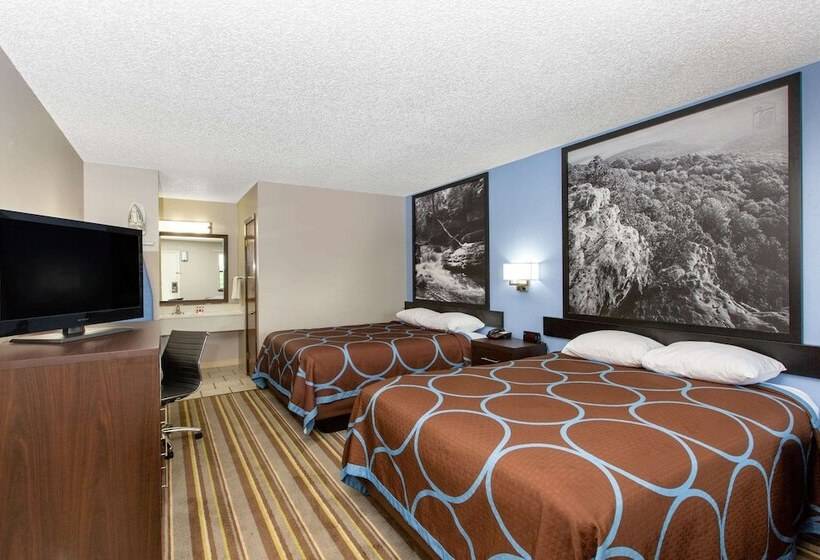 غرفه قياسيه سريرين مزدوجين, Super 8 By Wyndham Malvern