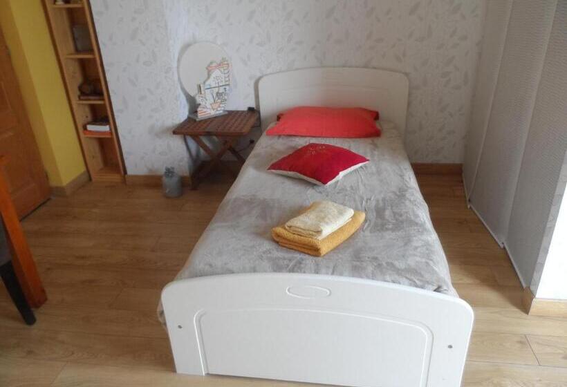 חדר סטנדרט לשלושה עם נוף לגינה, Cafecouet Breizh