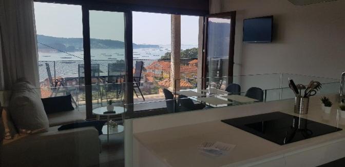 استودیوی استاندارد با چشم‌انداز دریا, Mirador Ría De Aldán Apartamentos