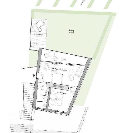 バルコニー付きデラックスルーム, Gartenlofts Auf Gut Guntrams