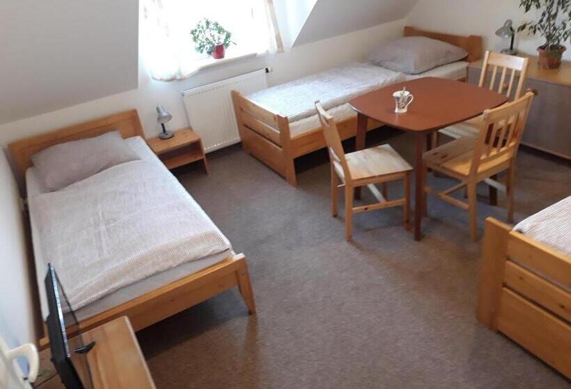 اتاق استاندارد سه تخته با چشم‌انداز باغ, Penzion Hortenzie