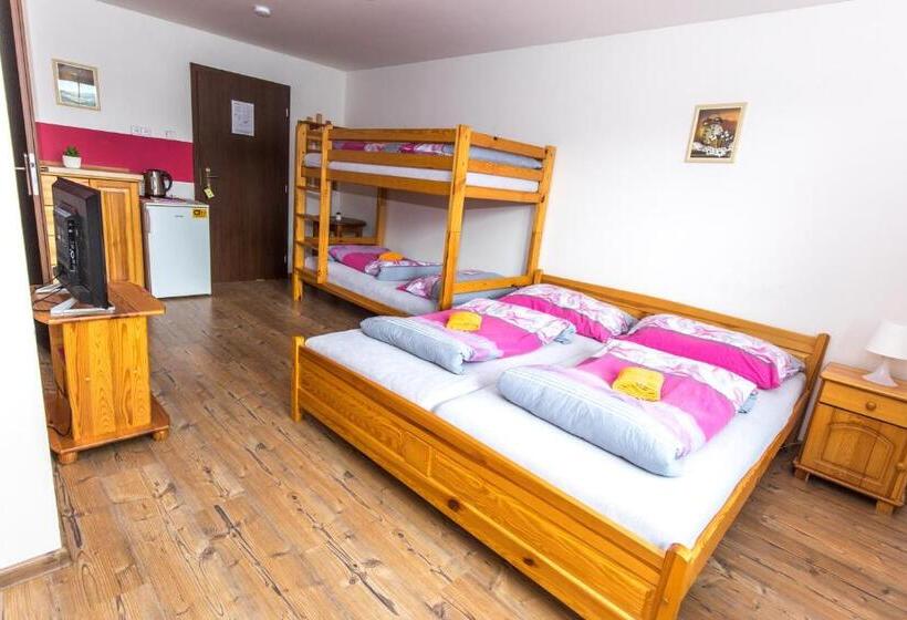 חדר סטנדרט לארבעה, Penzion A Restaurace Na Salaši