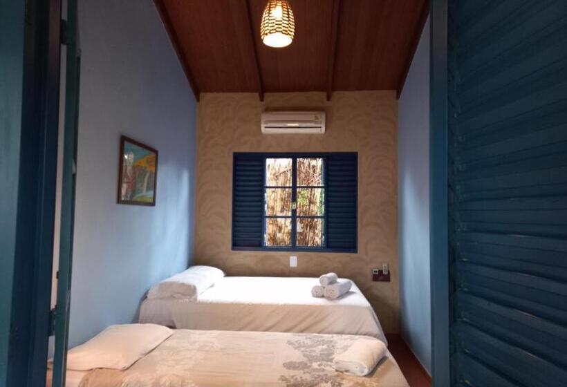 اتاق استاندارد سه تخته با بالکن, Pousada Mundo Dha Lua