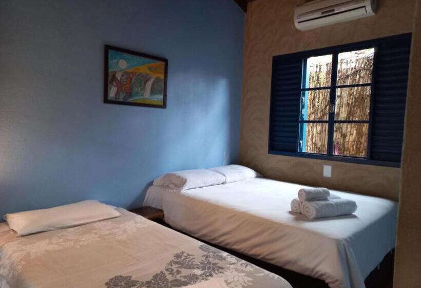 اتاق استاندارد سه تخته با بالکن, Pousada Mundo Dha Lua