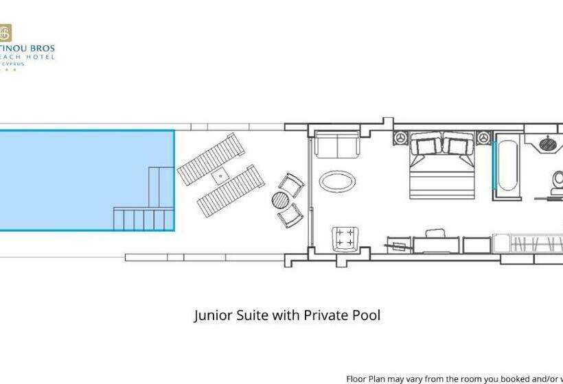 オーシャンビュージュニアスイート, Constantinou Bros Athena Beach Hotel