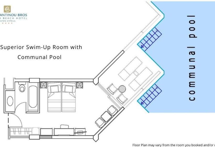 Superior swim-up room, Constantinou Bros Athena Beach Hotel