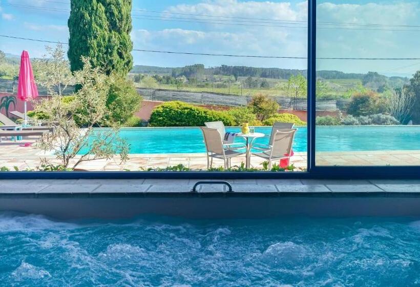 带1个卧室的带阳台的公寓, Chambres D Hôtes Et Gîtes Le Mas Bleu & Spa Resort