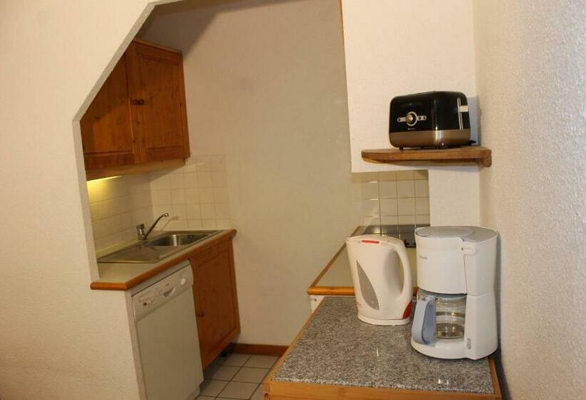 آپارتمان 1 خوابه, Résidence Saboia B13 Clés Blanches Courchevel