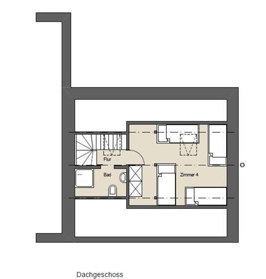 1间卧室的房子, Gasthaus Pension Geimer