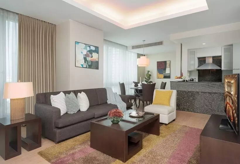 ２ベッドルームデラックスアパートメント, Ascott Sathorn Bangkok
