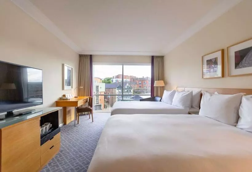 ２ダブルベッドのスタンダードルーム, Hilton Newcastle Gateshead