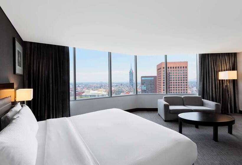 带大床的行政房间, Hilton Manchester Deansgate