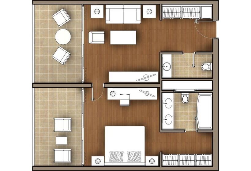 סוויטה עם נוף למפרץ, Porto Carras Meliton