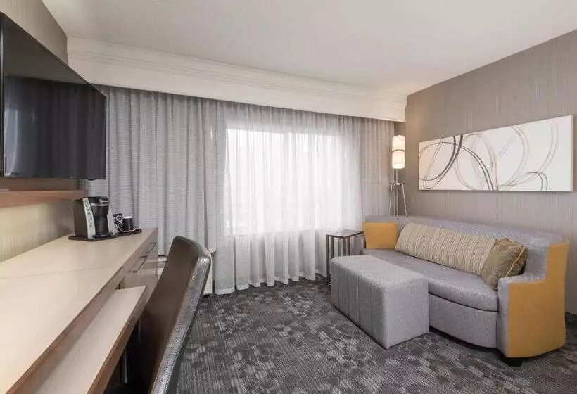 キングサイズベッドのスタンダードルーム, Courtyard By Marriott Toronto Vaughan