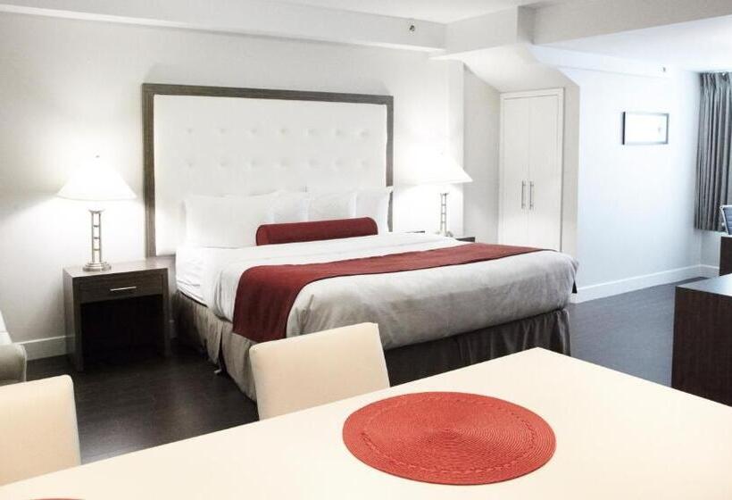 キングサイドベッドのスタンダードワンルーム, Admiral Inn Mississauga