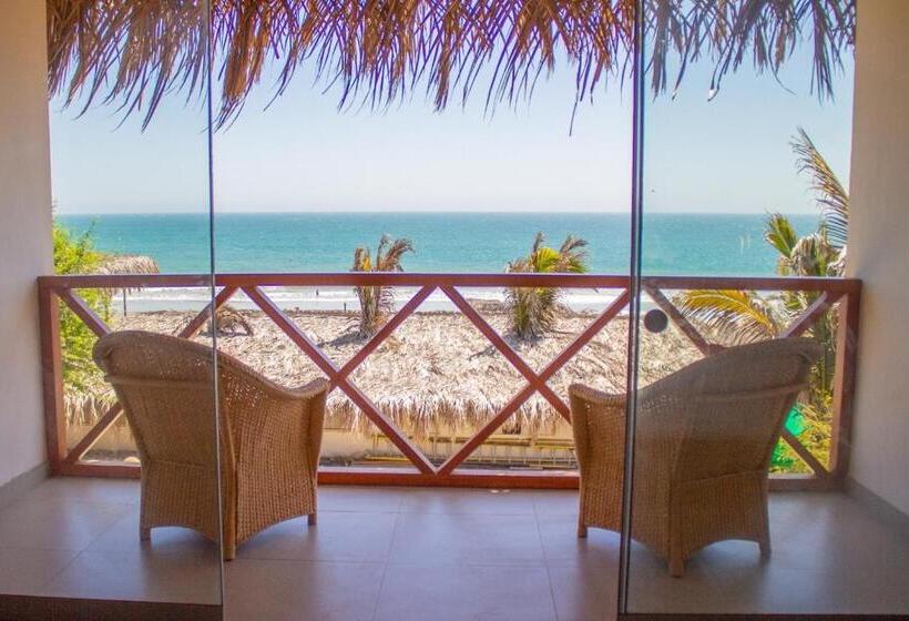 豪华海景房带阳台, Origenes Spa & Lodging