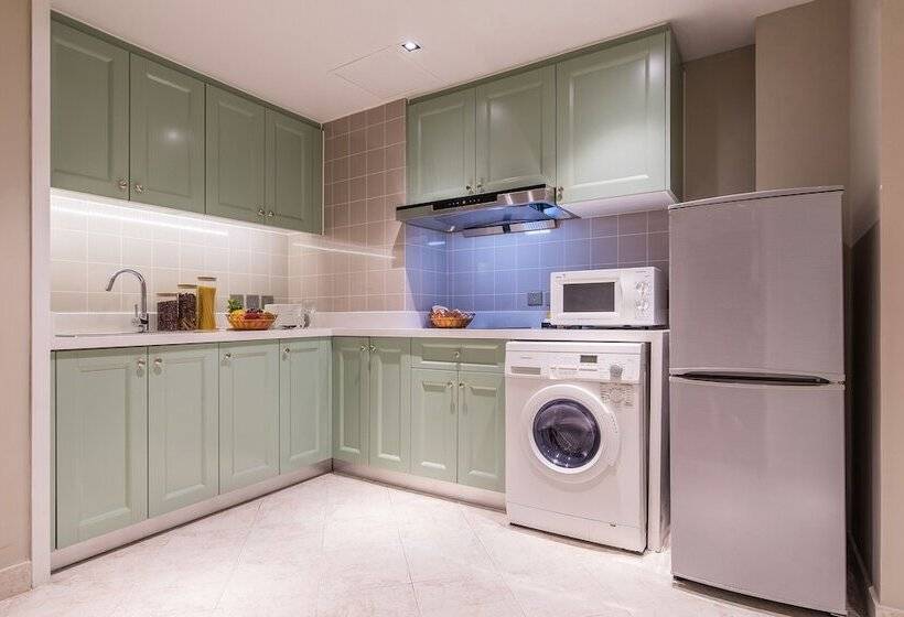 침실 1개 프리미엄 아파트, Green Court Residence City Center  Shanghai