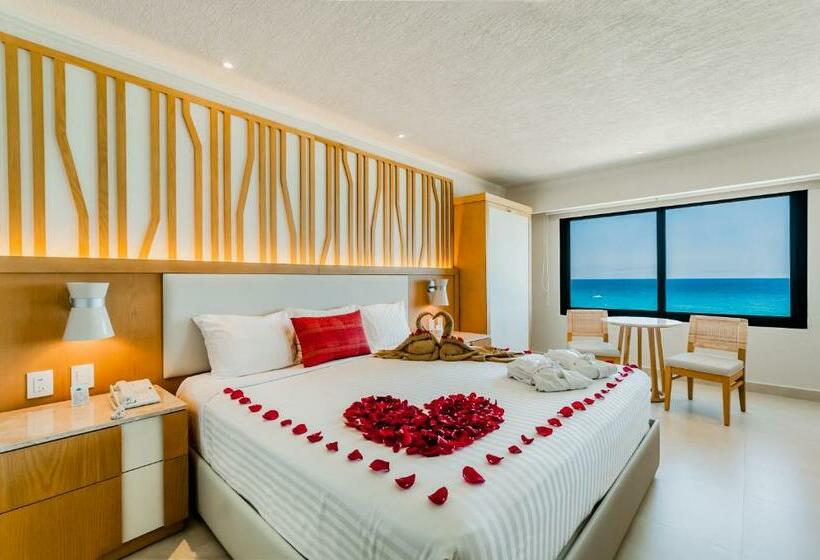 带海景的标准房, Royal Solaris Cancun All Inclusive