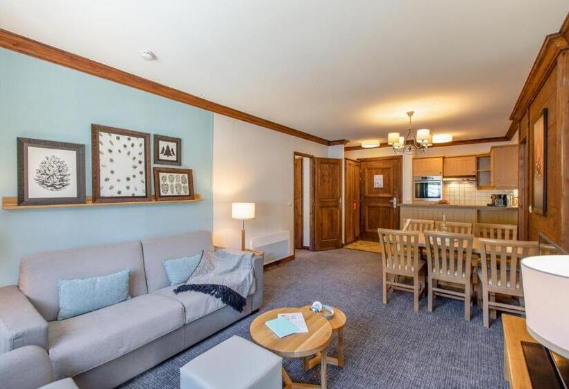 شقة لشخصين مزود بحمام سباحة, Résidence Pierre & Vacances Premium Arc 1950 Le Village