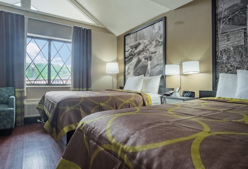 带2个双人床的标准工作室, Super 8 By Wyndham Downtown Gatlinburg At Convention Center