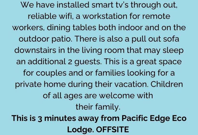 شقة غرفتين, Pacific Edge Eco Lodge