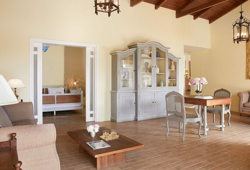 וילה עם חדר שינה אחד ובריכת שחיה, Grecotel Eva Palace, Beach Luxury Resort